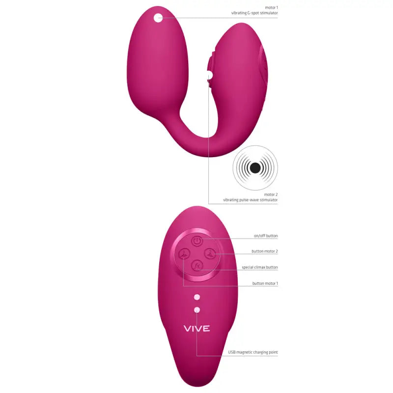 Experience Ultimate Pleasure with Vive Aika Pulse Wave Love Egg Pink