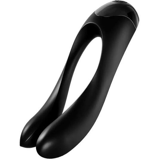 Experience Ultimate Sensation with Satisfyer Candy Cane Finger Vibrator Black