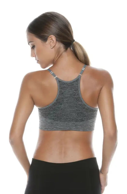 Experience Unmatched Comfort with Control Body Sports Bra Melange Grey