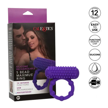 Experience Unmatched Pleasure with Bead Maximus Rechargeable Cock Ring