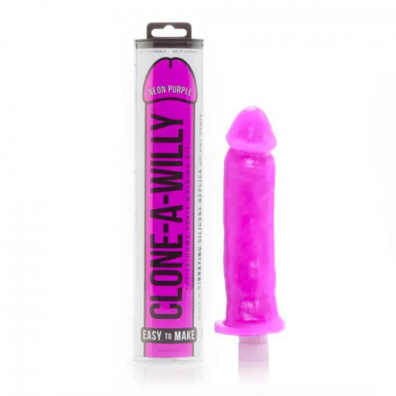 Experience Unmatched Pleasure with Clone A Willy Neon Purple Silicone