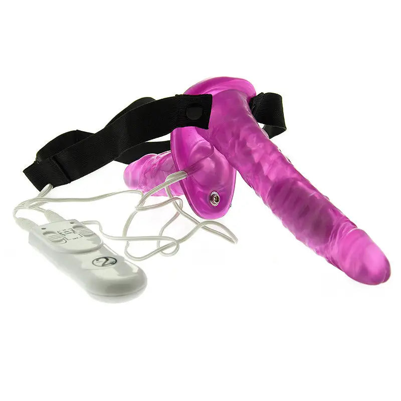 Experience Unmatched Pleasure with Duo Vibrating Strap Dongs