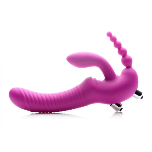 Experience Unmatched Pleasure with Regal Rider Vibrating Silicone Strapless