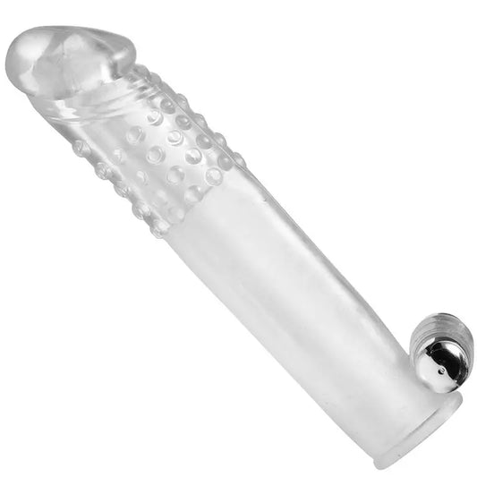 Experience Unmatched Pleasure with Size Matters Clear Vibrating Penis Sleeve