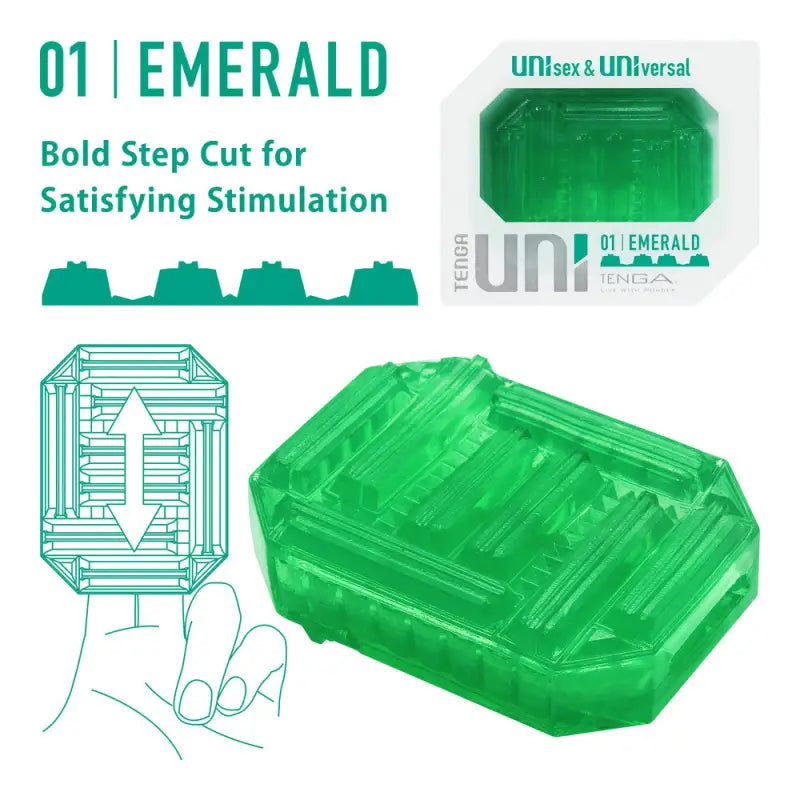 Experience Unmatched Pleasure with Tenga Uni Emerald Sleeve Masturbator