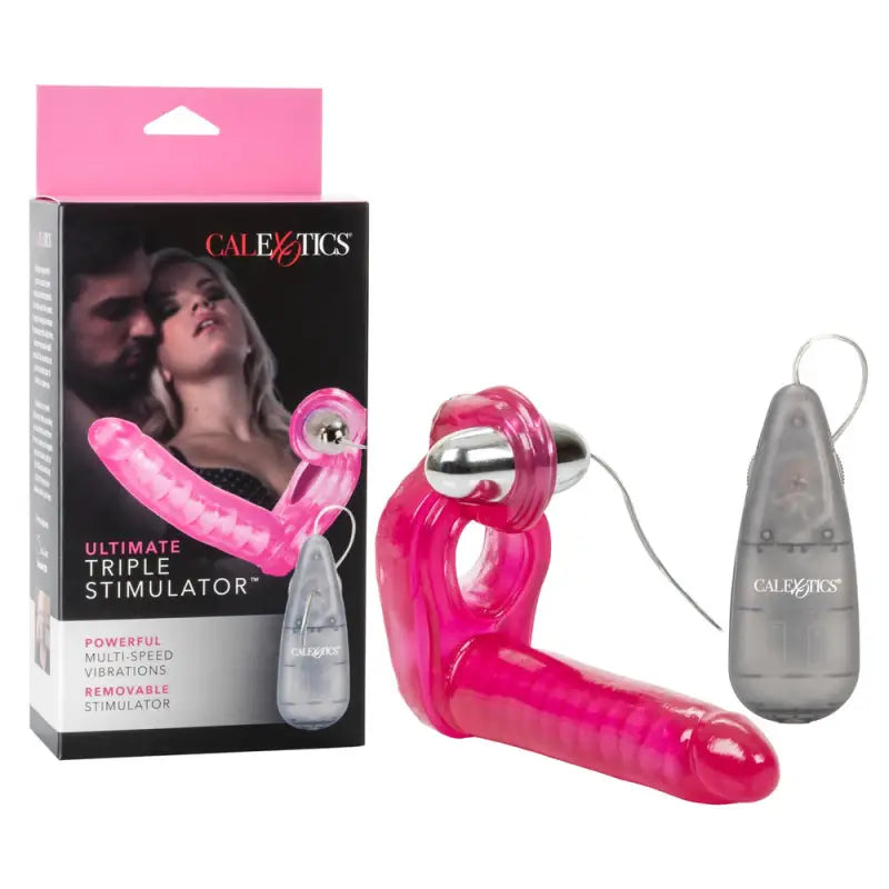 Experience Unmatched Pleasure with the Ultimate Triple Stimulator Vibrating Cock