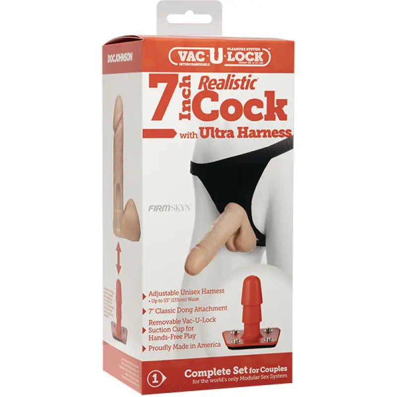 Experience Unmatched Pleasure with the VacULock 7 Inch Realistic Cock