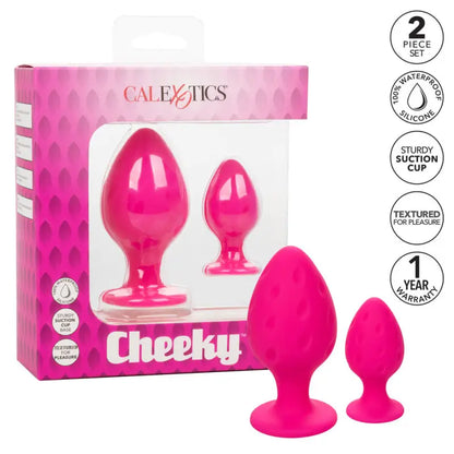 Explore Adventure with the Cheeky Butt Plug Duo in Pink