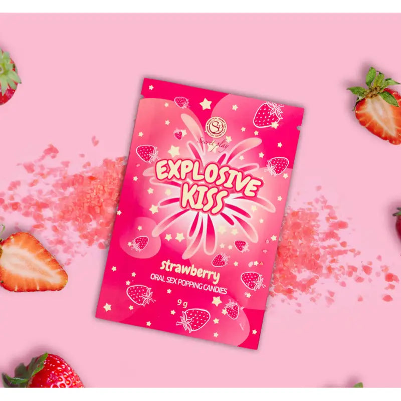 Explosive Kiss Strawberry Sex Popping Candies for Enhanced Pleasure