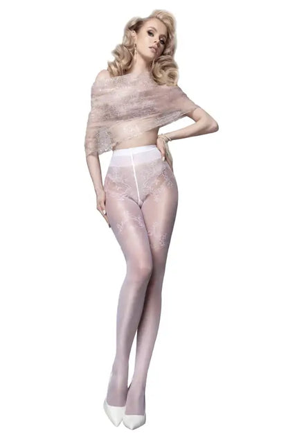 Exquisite White Tights from the Enchanting Wedding Touch Collection