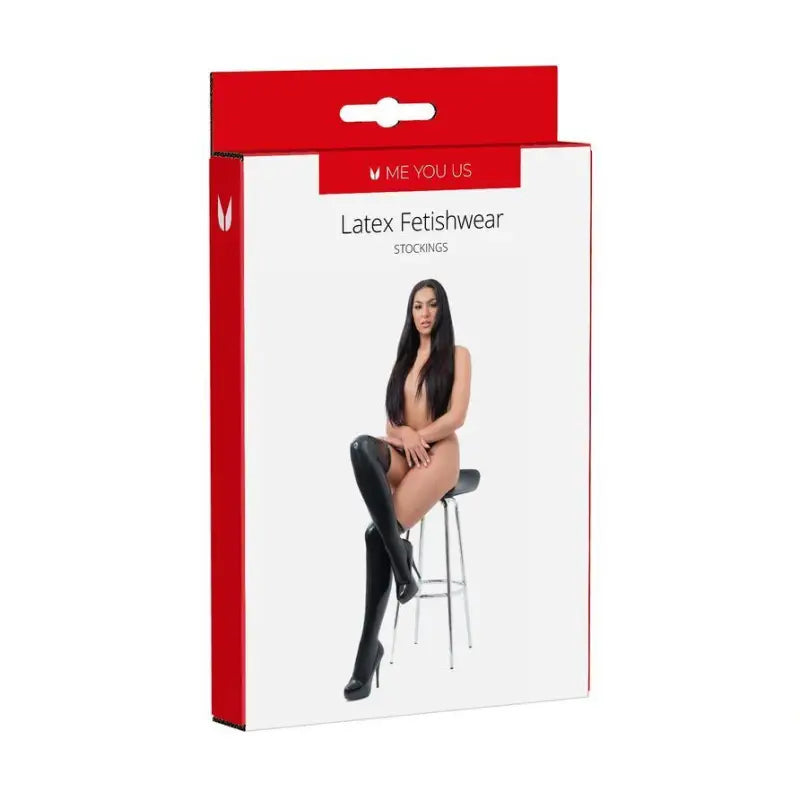 Female Latex Fetishwear Stockings for Enhanced Sensuality