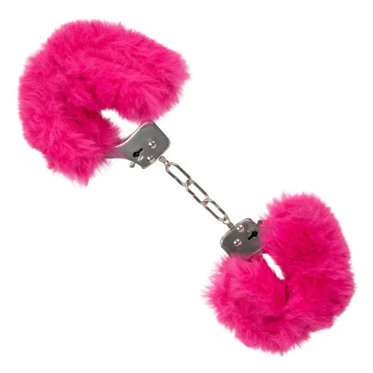 Fluffy Furry Cuffs in Pink for Comfortable Bondage Gear