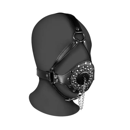 Gag Head Harness with Open Mouth Gag for Bondage Gear