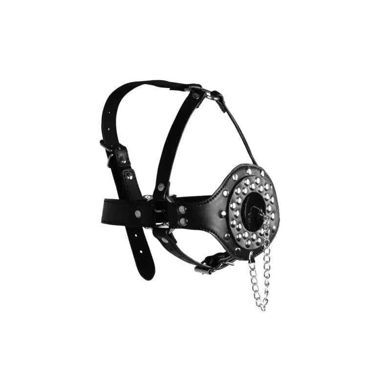 Gag Head Harness with Open Mouth Gag for Bondage Gear