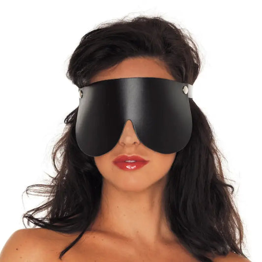 Genuine Leather Blindfold for Enhanced Bondage Experiences