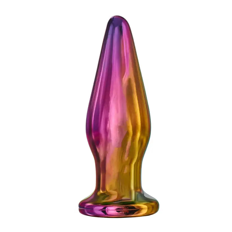 Glamour Glass Remote Control Tapered Butt Plug for Enhanced Pleasure