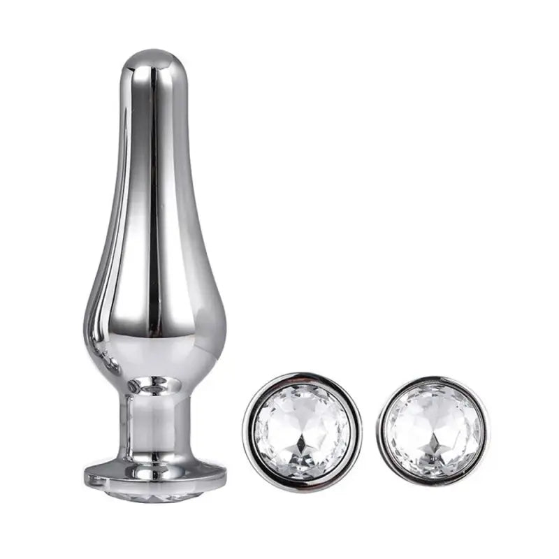 Gleaming Butt Plug Set Silver for Exquisite Sensations and Elegance