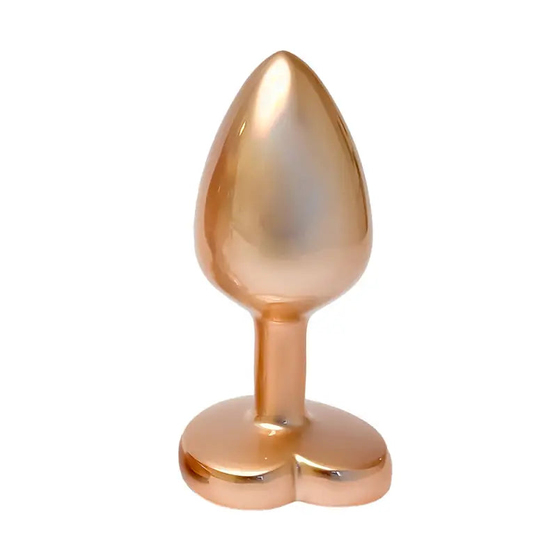 Gleaming Love Pearl Gold Butt Plug for Luxurious Intimacy