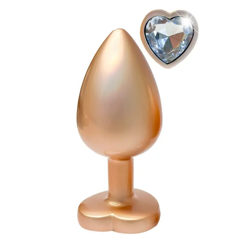 Gleaming Love Pearl Gold Butt Plug Large for Ultimate Pleasure