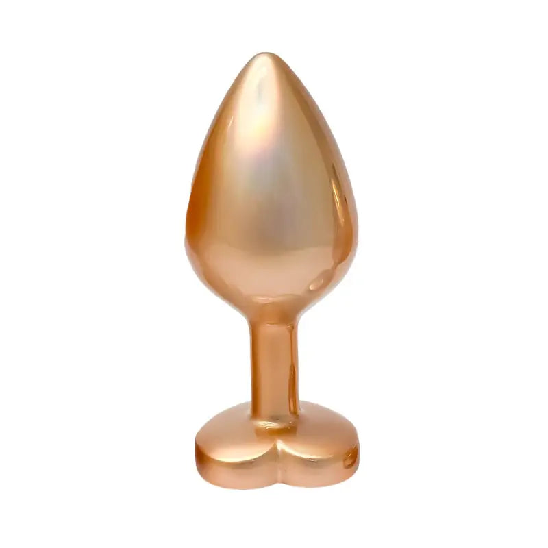 Gleaming Love Pearl Gold Butt Plug Medium for Elegant Pleasure