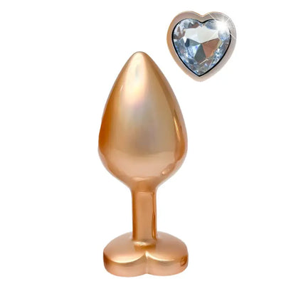 Gleaming Love Pearl Gold Butt Plug Medium for Elegant Pleasure