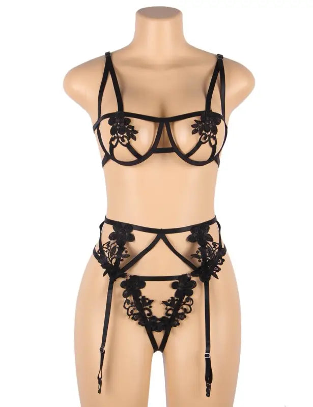 Ignite Passion and Confidence with YesX YX867 Black Lingerie Set