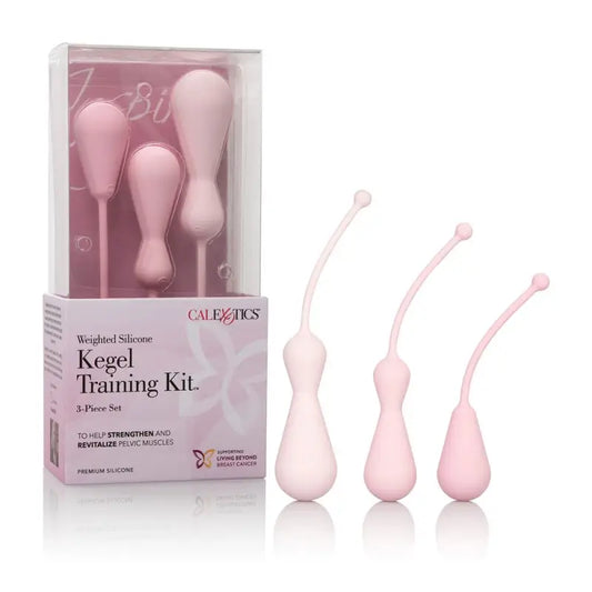 Inspire Weighted Silicone Kegel Training Kit - Pink