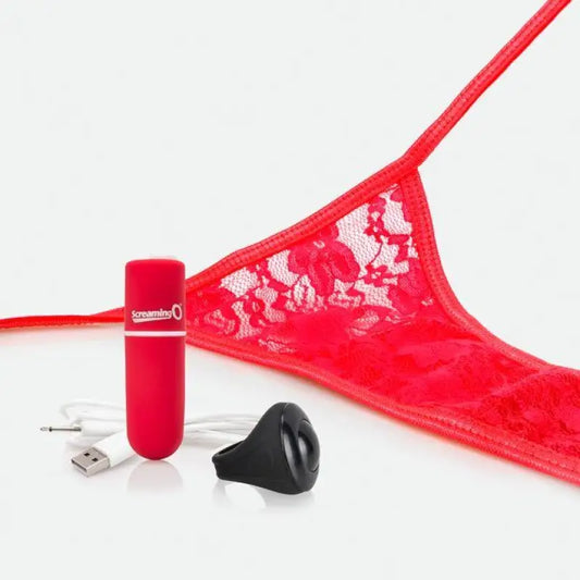 My Secret Screaming O Charged Remote Control Panty Vibe - Red