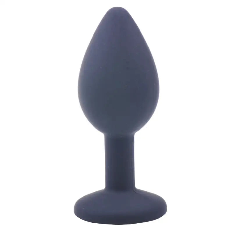 Ignite Your Desire with a Small Black Jewelled Silicone Butt Plug