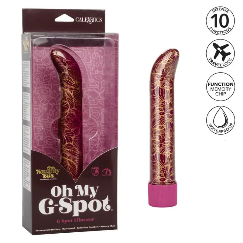 Indulge in Bliss with the Curved Tip G-Spot Vibrator in Soft Floral Pattern