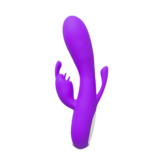 Indulge in Bliss with the Double Bunny 12 Speed Silicone Vibe Purple