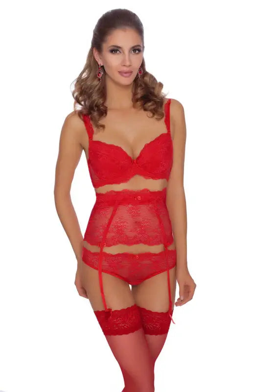 Indulge in Elegance with Roza Ambre Soft Cup Bra in Red