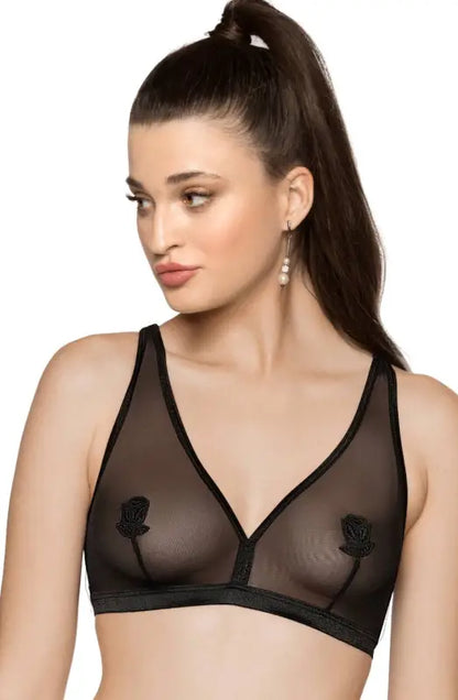 Indulge in Elegance with Roza Lisbet Black Soft Cup Bra