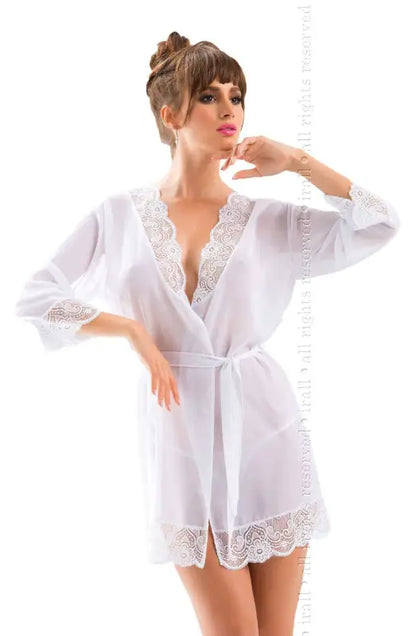 Indulge in Elegance with the Cassidy Dressing Gown White