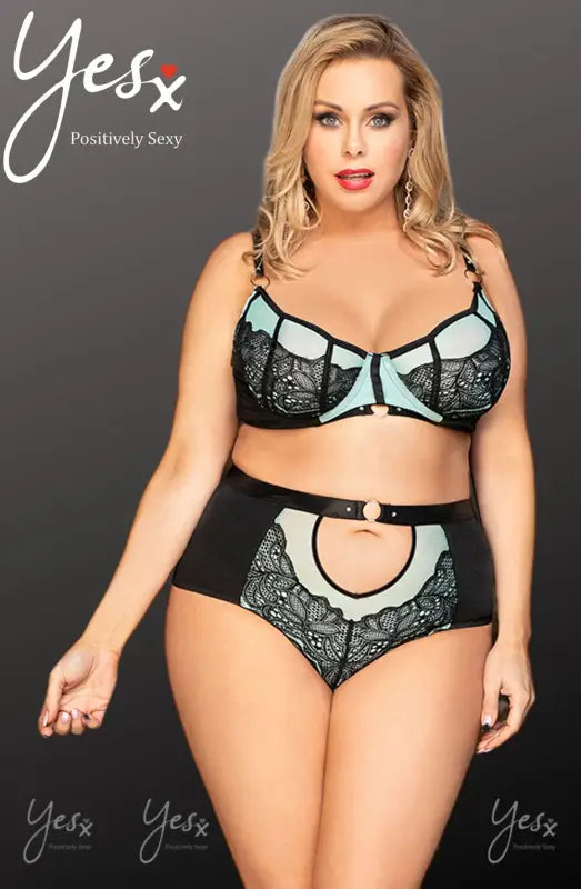 Indulge in Elegance with the YesX YX830Q Blue Bra Set