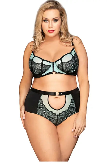 Indulge in Elegance with the YesX YX830Q Blue Bra Set