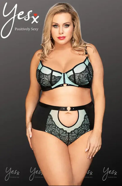 Indulge in Elegance with the YesX YX830Q Blue Bra Set