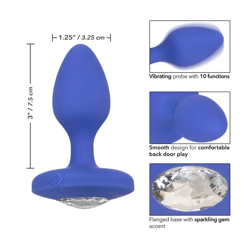 Indulge in Luxury with Cheeky Gems Medium Rechargeable Vibrating Butt Plug