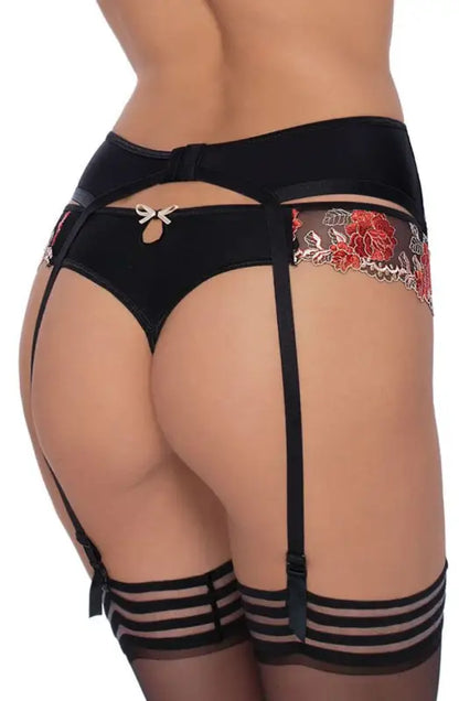 Indulge in Luxury with Roza Natali Black Thong Elegance