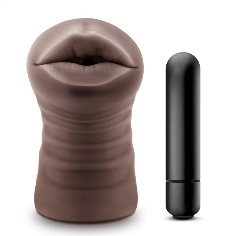 Indulge in Pleasure with Hot Chocolate Heather Mouth Vibrating Masturbator