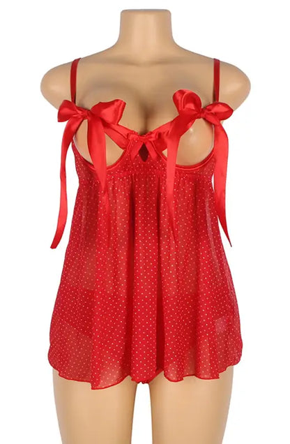 Indulge in Seduction with the YesX YX841 Red Babydoll Set