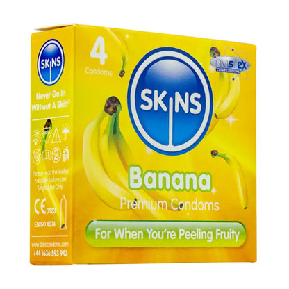 Skins Condoms Banana 4 Pack