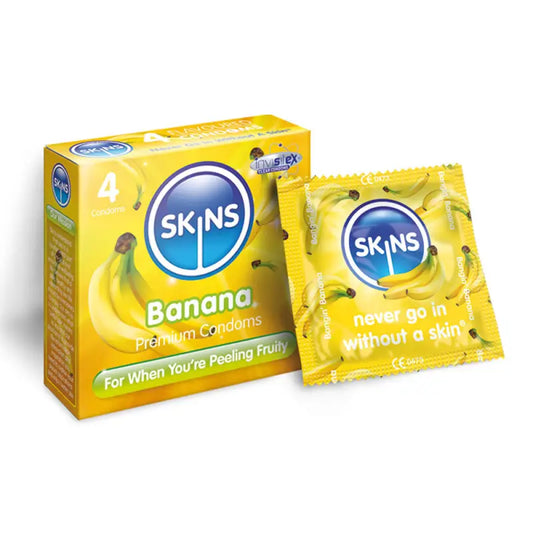 Skins Condoms Banana 4 Pack