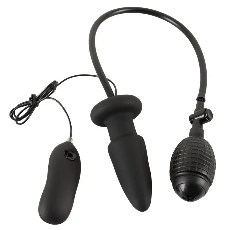 Inflatable Vibrating Silicone Butt Plug with 7 Exciting Vibration Modes