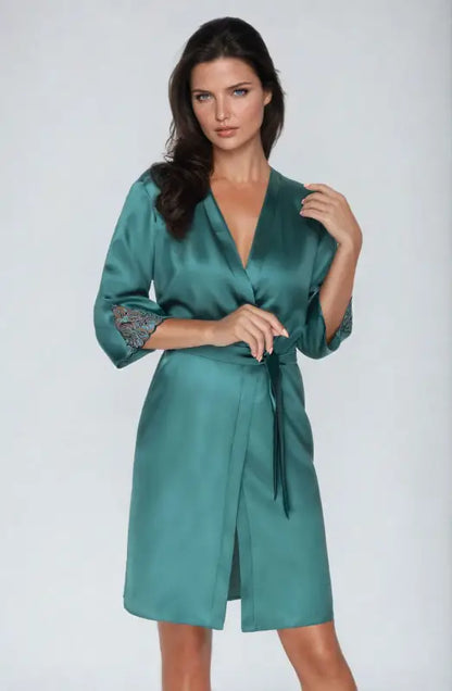 Irall Emerald Dressing Gown Exudes Timeless Elegance and Luxury