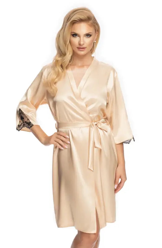 Irall Mallory Dressing Gown Champagne Indulge in Ultimate Elegance