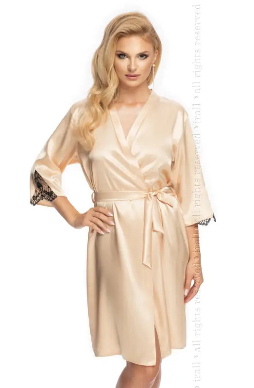 Irall Mallory Dressing Gown Champagne Indulge in Ultimate Elegance