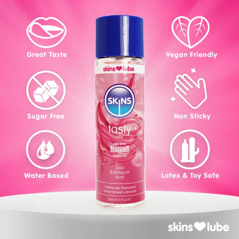 Juicy Bubblegum Blast Flavoured Lubricant and Oils for Relaxation