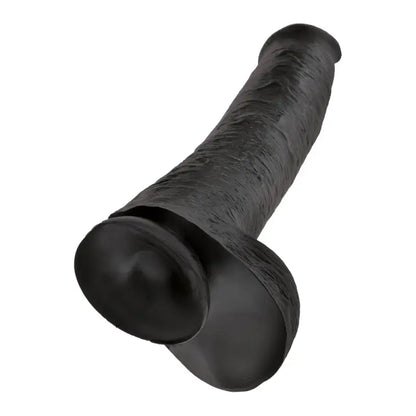 King Cock 15 Inch Cock with Balls Black for Authentic Pleasure Experience