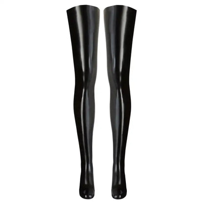 Latex Black Stockings for Elevating Intimate Moments